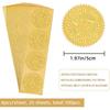 CRASPIRE 2 Inch Gold Embossed Envelope Seals Stickers Good Job 100pcs Adhesive Embossed Foil Seals Stickers Label for Wedding Invitations Gift