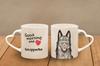 Schipperke, Little Black Devil, Little Captain - cup with a dog, adorable cup with a heart-shaped handle, universal gift from the Art-Dog brand