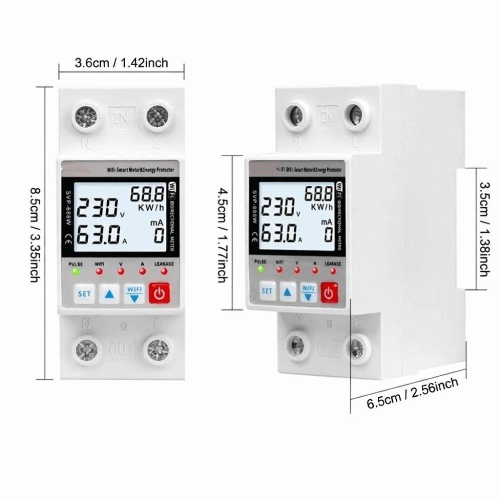 Leakage Protection WiFi Smart Circuit Breaker Remote Control Stable Performance Automatic Recloser Easy Installation