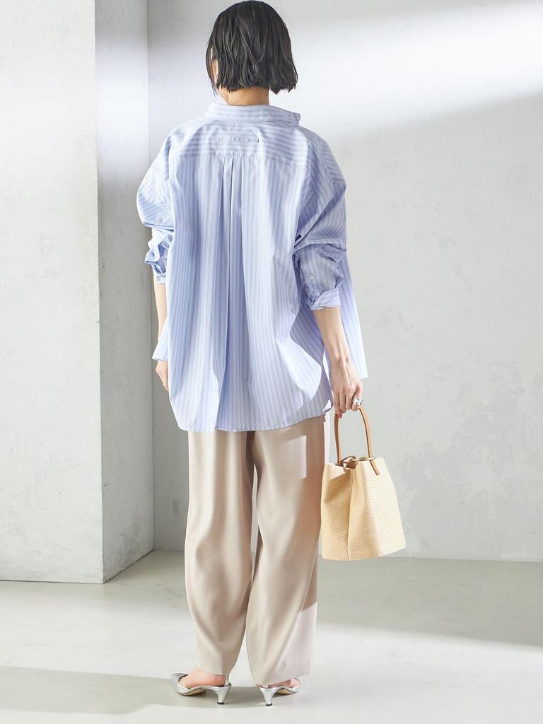 Ships for Women Women's Cool-to-the-touch, Hand-washable Acetate Blend Wide-leg Pants with Satin Back, Light Gray, Size 36 (Product Code: 313130227)