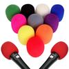 10 Pieces In 10 Colors Microphone Cover Microphone Sponge Microphone Sponge Cover Noise Prevention Microphone Cover Dustproof Splashproof Noise