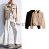 Autumn New Women Clothes French Style Old Money Style Metal Button Fold Collar Long Sleeve Jacket 1254857
