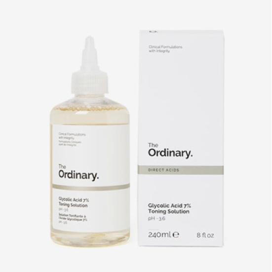 THE ORDINARY Glycolic Acid 7% Toning Solution 240ml - Сильный отшелушивающий тоник с AHA-кислотами