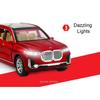 1:32 BMW X7 Миниатюрная игрушечная модель автомобиля Сплав Литой под давлением Звук Свет 6 Открывающихся дверей Инерционный механизм Резиновые шины Игрушки-транспорт для детей Подарки