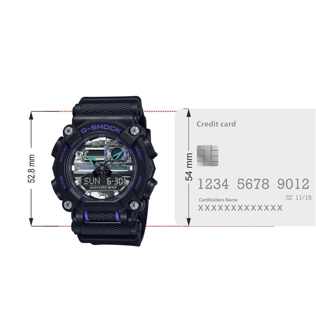 Casio Bracelet - G-Shock - GA-900AS-1ADR, Black, Bracelet, Black, 52.8×49.5×16.9mm,