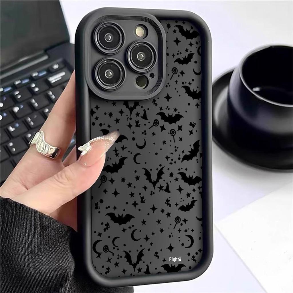Матовый Хэллоуинский Чехол-Бэтмен для iPhone 14/15/16/17 Pro Max