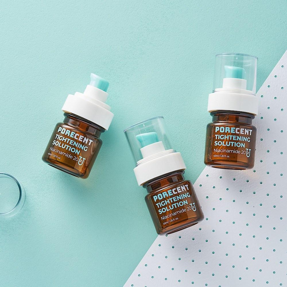 PoreCent Pore Reduction Охлаждающая сыворотка с высокой концентрацией ниацинамида, 20% витамина B3, сжимающая ампула, подтягивающий раствор, 40 мл, 1 шт.