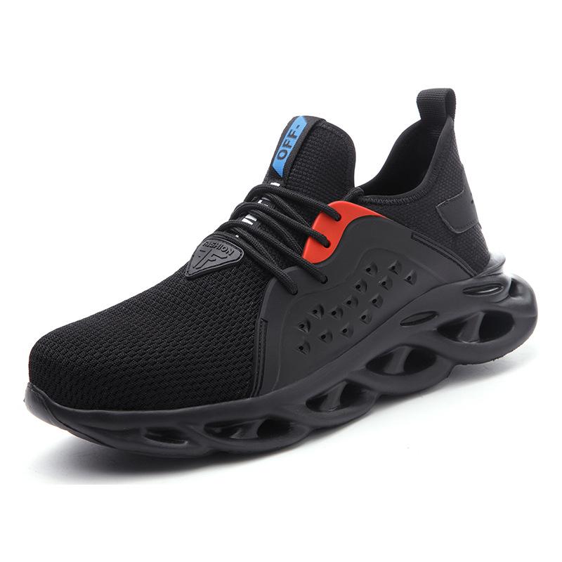 Летняя защитная обувь, Удобный стальной подносок, Ударопрочная и Пункциестойкая, Износостойкая обувь для трудовой охраны для строительной площадки