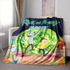 Custom 1pc Rick Morty: Cosmic Adventure Blanket, Soft And Comfortable Blanket, Casual Warm, Camping Travel Blanket, Birthday Gift Q91380
