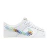 Nike Dunk Low Grade School 'Rainbow Lace Swoosh' (Unisex) White / Multi-Color-Dark Pony / Light Silver Kids' Skateboarding Shoes FN4861 100