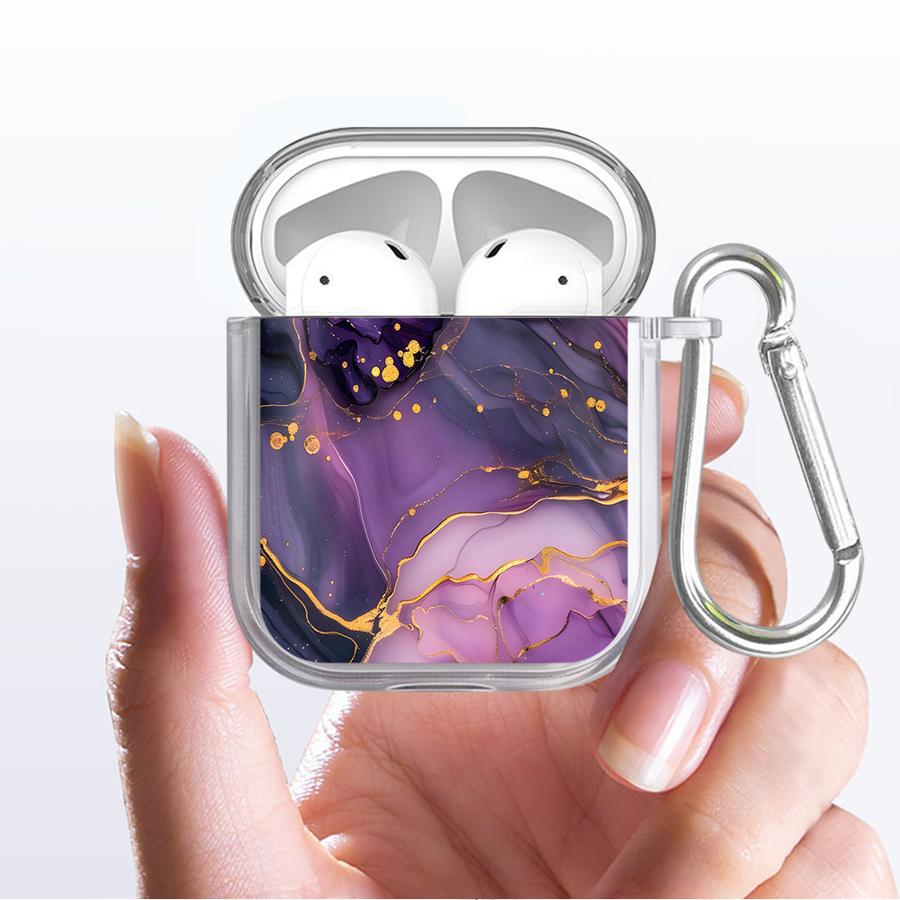 Чехол с нерегулярным узором для Airpods 4 3 Pro Pro2 1 Pro3 2 Прозрачные чехлы-накладки для наушников