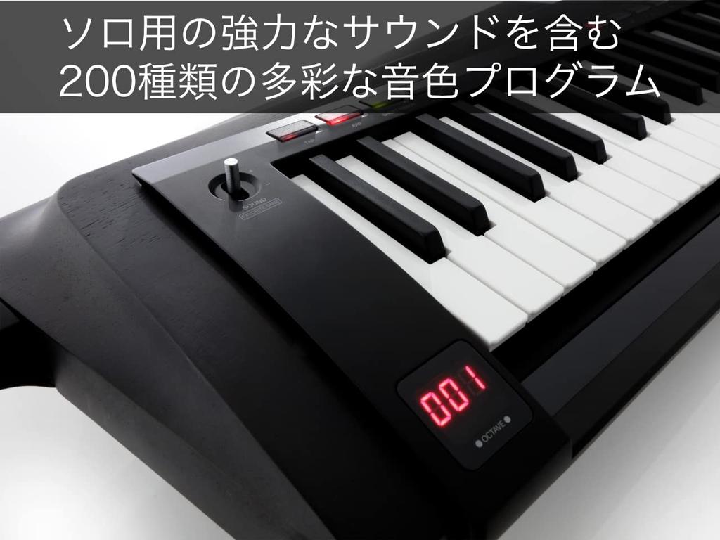 KORG Keytar Synthesizer Stage Keyboard Battery Powered 2BK Translucent Black RK-100S