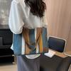 Commuter Bag Women's Large-capacity Bag New Casual College Student Class Bag Canvas Shoulder Tote Bag