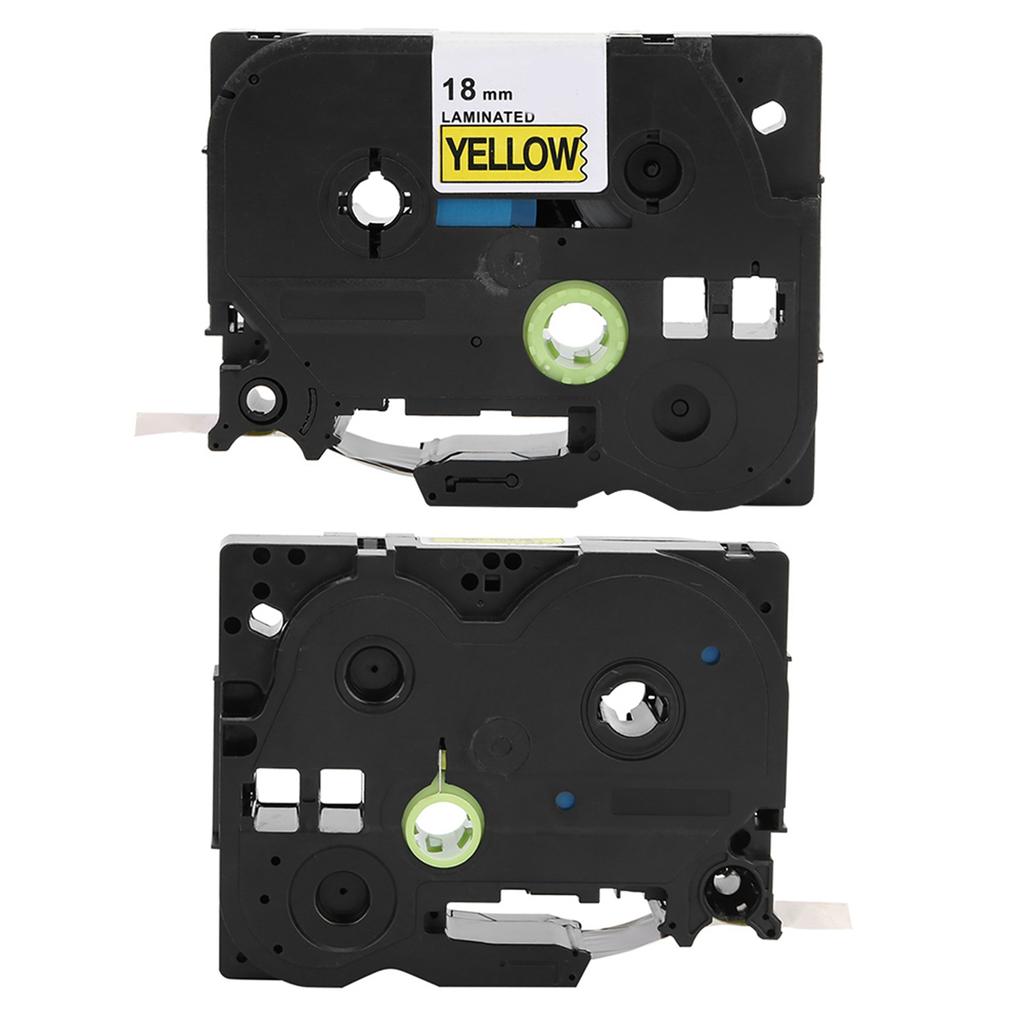 18mm X 8m Label Maker PET Laminated Label Tape Fit for Label Printer PT E100B