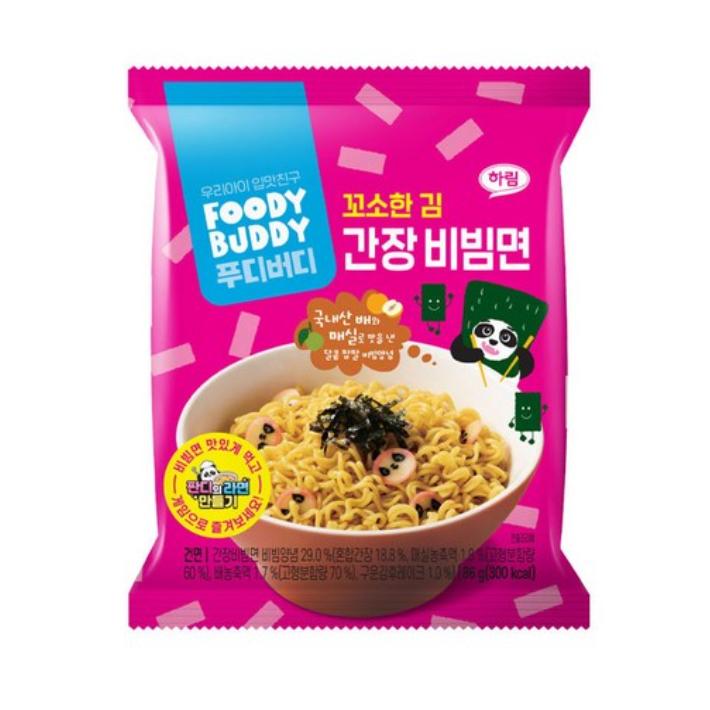 Foodie Buddy Soy Sauce Bibim Noodles 86g – Mild Korean Cold Noodles