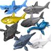 Sea World Animals Adventure Mosasaurus Plesiosaurus Shark Model Building Blocks Enlighten Action Figure Bricks Toys For Children
