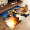 1pc Bumblebee Print Area Rug - Soft, Washable Non-Slip Indoor Mat, Living Room, Home Office Decorative Rug,Office Decorative