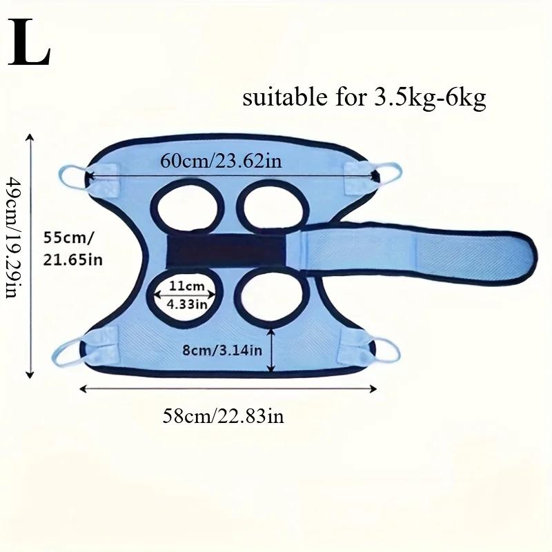 Гамак для груминга питомцев с удобным захватом - Защитный от царапин и укусов сдерживающий слинг для собак и кошек, для питомцев малого и среднего размера