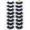 Effect Wispies Fluffy Full Volume Thick Eye Lash Extension False Eyelashes 25MM Lashes 4D Mink
