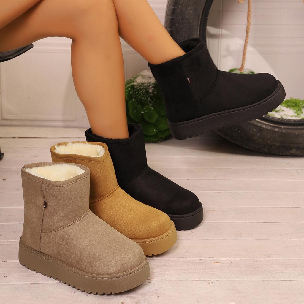 Autumn new large size women's casual and comfortable European and American style fashion outer wear warm boots