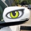 Персонализированные наклейки на автомобиль с зеленым глазом, наклейки на стекло, наклейки для украшения электромобиля