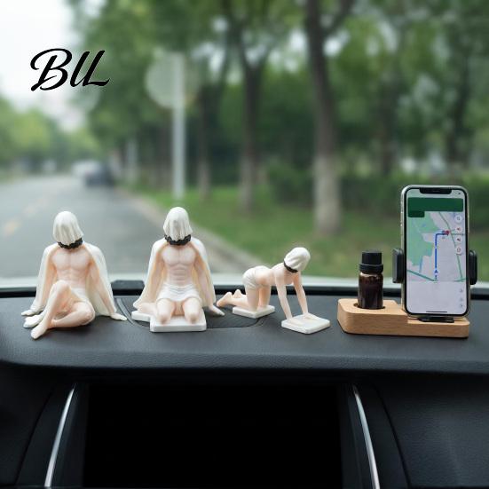 Уникальные украшения для салона автомобиля, 3D-печатная фигурка «Маскированная красавица», Крутая загадочная фигурка персонажа, Устойчивые забавные декоративные фигурки для автомобиля