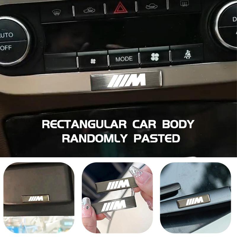 OOYR4 Universal Car Logo Emblem Badge Metal Sticker Decal Accessory For BMW M Performance Alpina M3 M5 M6 X1 X3 X4 X5 G20