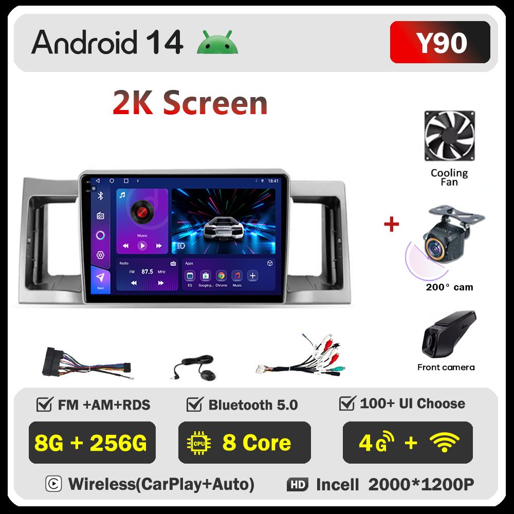 Автомобильный видеоплеер для Geely SC7 2011-2015 Carplay Android 14 авто радио интеллектуальная система GPS навигация сенсорный экран 5G Wifi