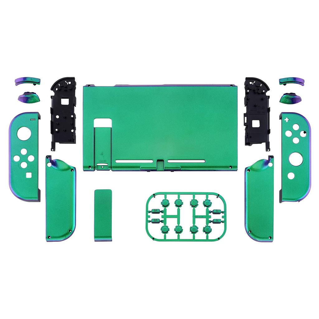 Custom DIY Replacement Case Shell Compatible with eXtremeRate Glossy Color Back Plate Compatible with Switch Holder Handle Controller Housing
