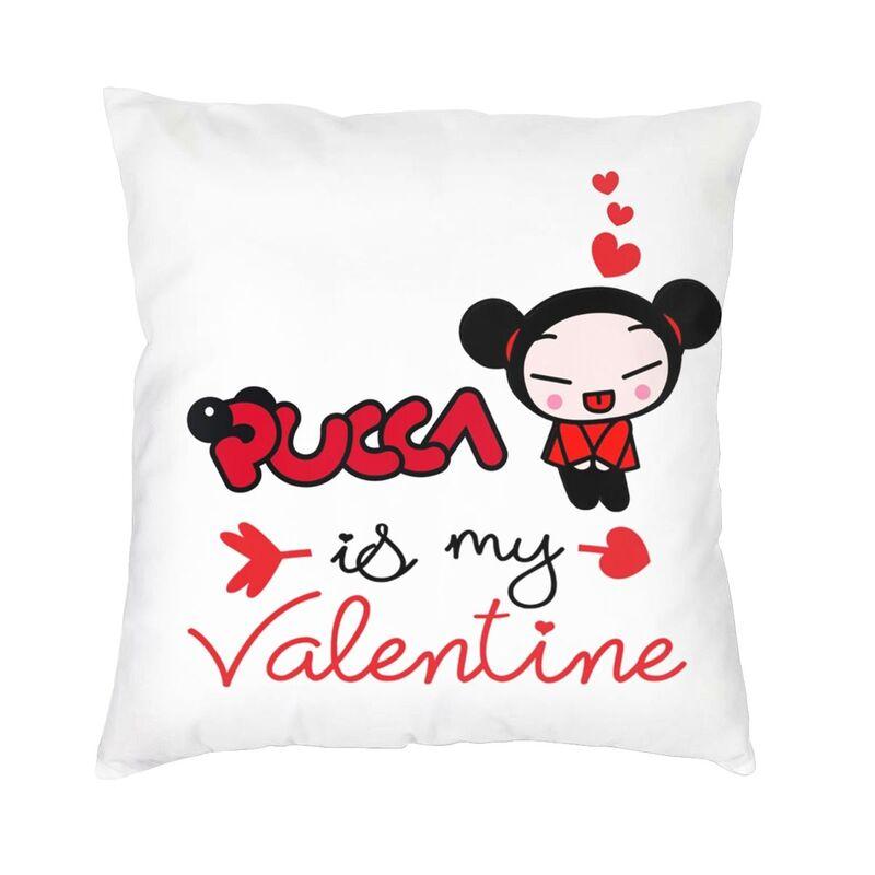 Pucca современная декоративная наволочка для дома, декоративная наволочка с персонажем мультфильма, двухсторонняя печать, уличная подушка, наволочки