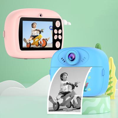 Камера моментальной фотографии для детей, компактная цифровая камера, мини-принтер для печати на термобумаге, фотокамера