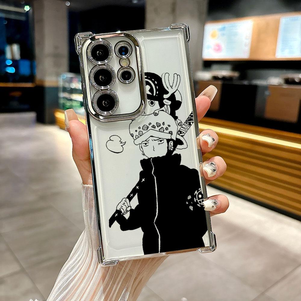 Zoro Luffy Law Comics Coque For Galaxy S26 Ultra Phone Case For Samsung S26 S25 S24 S23 S21 Ultra S20 FE S25 Plus 5G Soft Cover