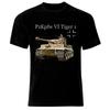 Футболка Military Armour PzKpfw VI Panzer Tiger 1 Tank, летняя хлопковая футболка с коротким рукавом и круглым вырезом, мужская футболка, новая модная уличная одежда