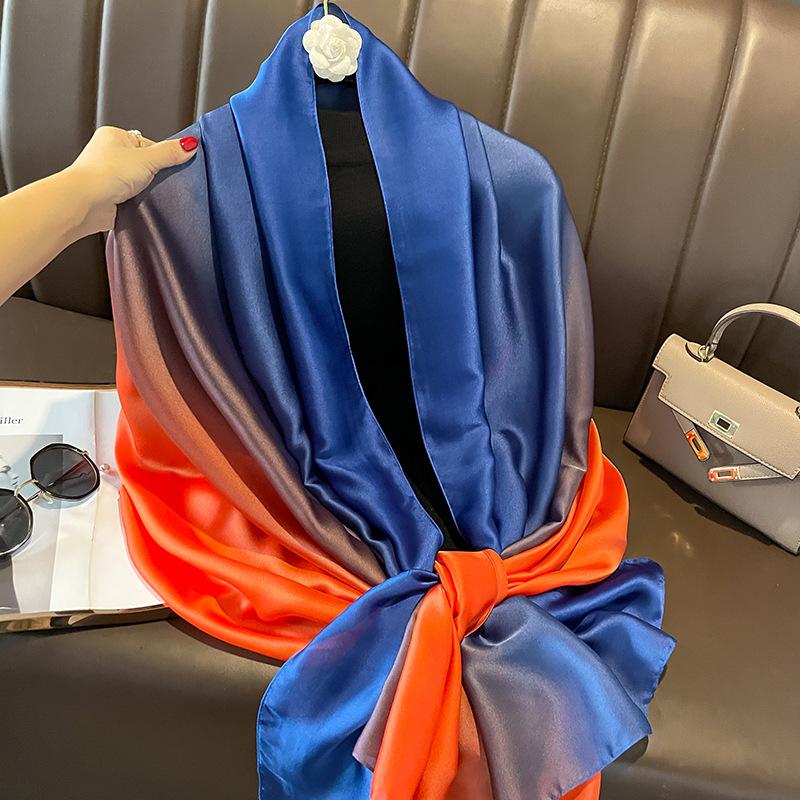 Women'S Elegant And Versatile Spring And Summer Sunscreen Autumn And Winter Warm Scarf Fashion Shawl Dual-Purpose