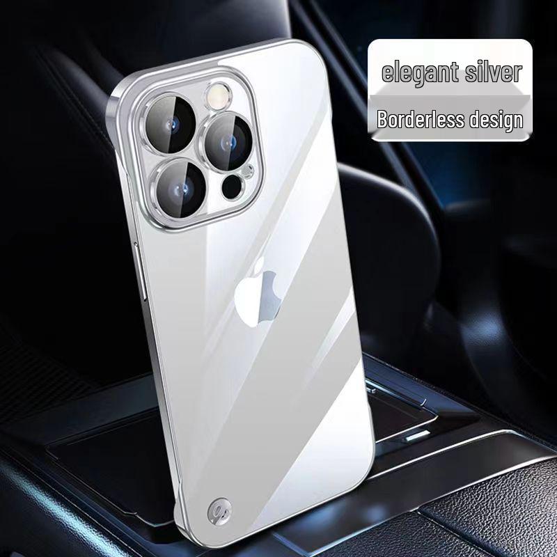 Ультратонкий прозрачный защитный чехол-накладка для iPhone17 - ПК, без рамки, с гальваническим покрытием, совместимый с Apple 14