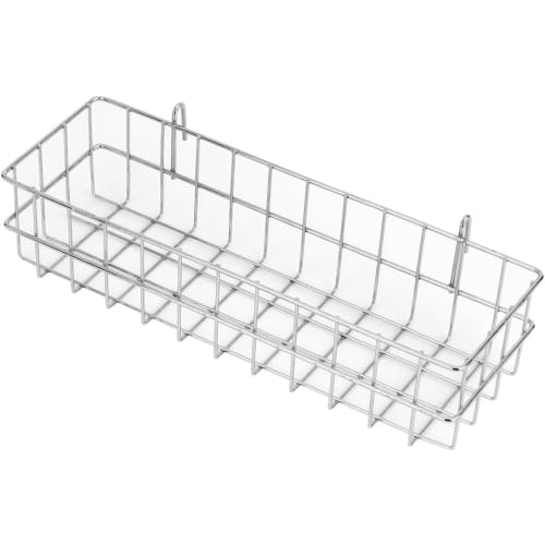 Doshisha Luminous Rack, Steel Rack Parts, Wire Basket, Hanging Basket, Large, Wide, Shallow, 35cm Wide X 10cm Deep X 7cm High, 2kg Weight Capacity, St