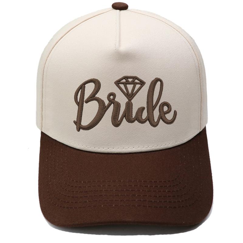 BRIDE truck driver hat letter embroidery color matching baseball cap European and American men's and women's casual retro hat