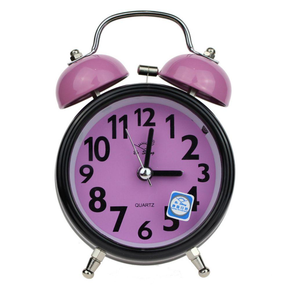 3 Inch Luminous Alarm Clock Multicolor Bedside Alarm Clock Vintage Retro Alarm Clock Home Desk