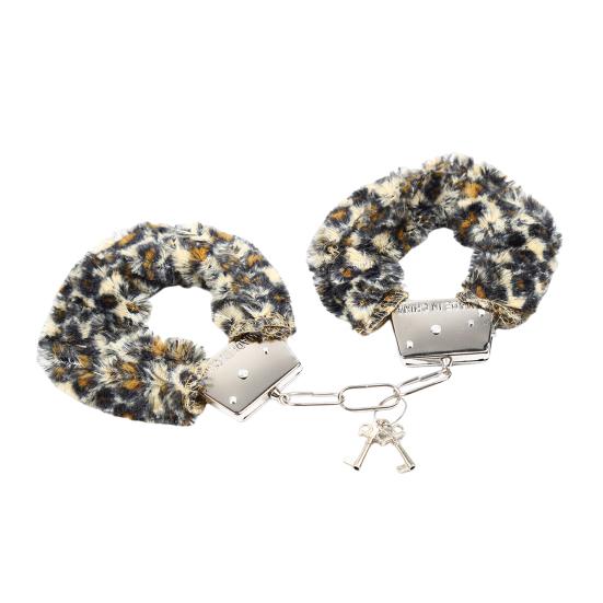 1 пара наручников с двойным замком, мягкий браслет из искусственного меха, уплотнительное кольцо на запястье лодыжки из нержавеющей стали, прочные наручники, секс-игрушки для взрослых пар, полицейские, реквизит для косплея