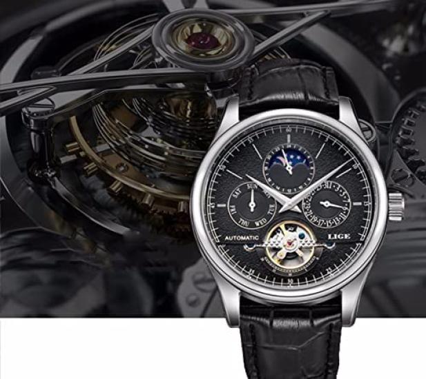 Часы с турбийоном, автоматические, механические, подходят для делового подарка, роскошные часы с кожаным ремнем, нарядные часы, свадьба, церемония совершеннолетия, высокая