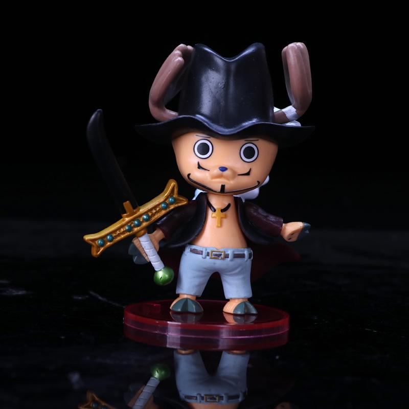Аниме One Piece Тони Тони Чоппер Косплей Донкихот Дофламинго Дракуль Михоук Кума ПВХ Фигурка Действия Коллекционная Модель Игрушки Кукла