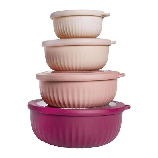 4 шт. контейнер для еды с герметичной крышкой, салатный контейнер для свежести, контейнер для риса и лапши для супа, овсянки, рамена, для кемпинга, общежития