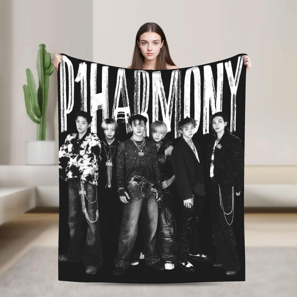Плед P1Harmony Корейский рэпер Теплый Пушистый Плюшевый Плед-покрывало Для Детей Диван Кресло Диван Кровать Фланелевое Постельное Белье Покрытие для Кровати