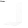 1Pc Transparent Acrylic Bookend Stand Bookshelf Desktop Decorative Storage Rack