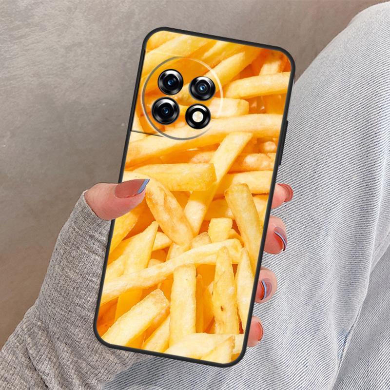 Чехол с рисунком Картофель фри Бургер Пицца для OnePlus Nord 4 3 CE 2 Lite N20 N10 N30 OnePlus 8T 10T 13 13R 12 12R 11 10 Pro Case