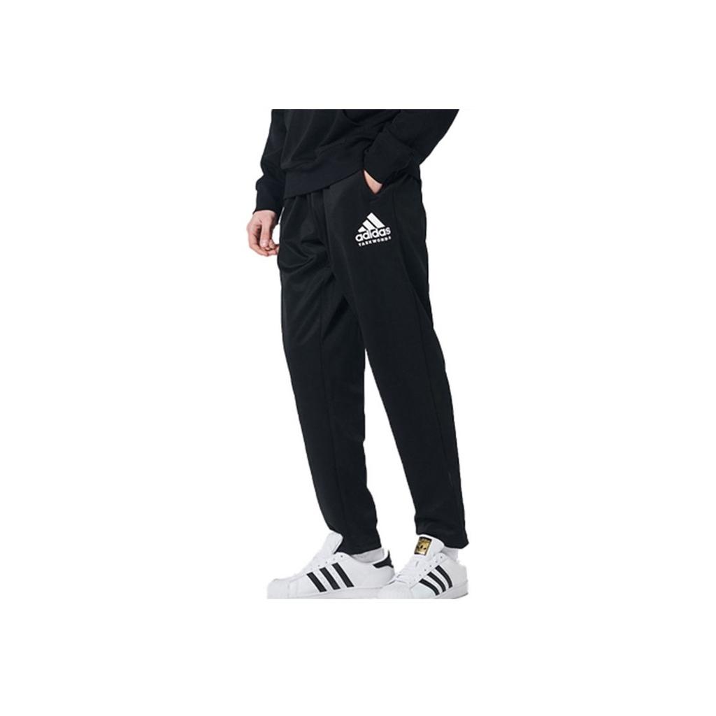 Adidas Letter Print Sports Jogger Pants Men Bottoms Black TR71SSR-BW