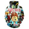 Трендовая молодежная толстовка с капюшоном Roblox с цифровой печатью для стильных детей в различных цветах