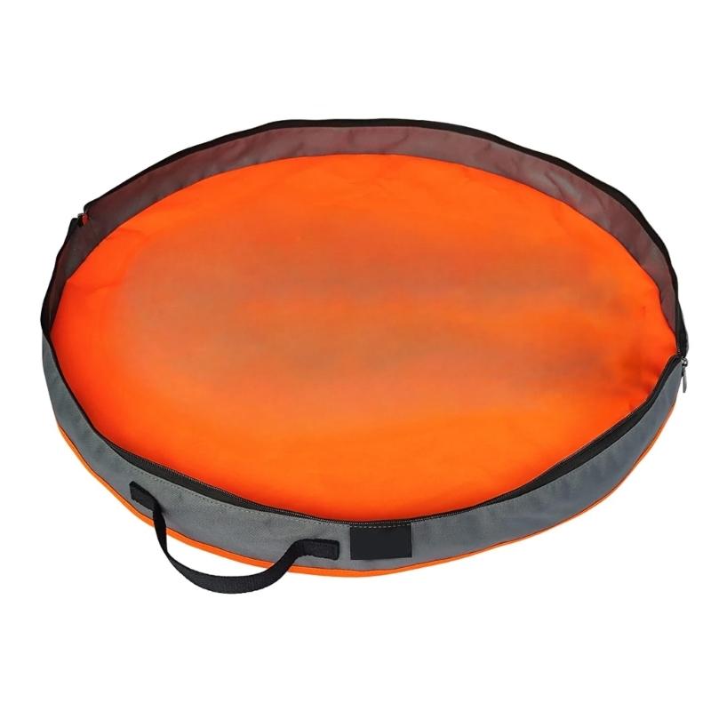 Reusable Polyester Kids Activity Mat Zippers Closure Storage Organizers Safe For Building Block Craft Picnics