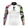 Mens Long Sleeve Rash Guard Quick Dry UPF 50 Surfing Wetsuit Diving Swimming Water Sports
