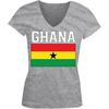 Футболка унисекс с V-образным вырезом и флагом страны Ганы, национальность Ганы Юниорс